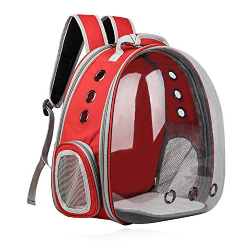 SHQ Hundetragetasche Haustierrucksack Hund Katze Haustier Tragetasche Rucksack Transparent Atmungsaktiv Kapsel Haustier Katze Hund Tragetasche Rucksack Outdoor Reisetasche Haustier Tragetasche (Farbe von SHQ