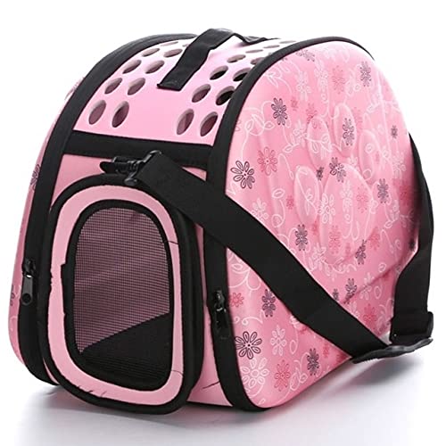 SHQ Hundetragetasche Tiertransporttasche, tragbare Haustier-Tragetasche, Tragetasche für Katzen, Haustier-Reisetasche, Schultertaschen für Welpen, Haustier-Tragetasche (Farbe: Schwarz) von SHQ