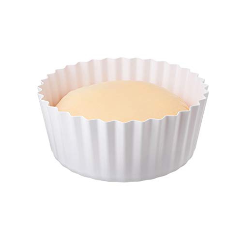 SHQ Kreatives Katzenhaus Eierkuchen Nest Komfortable Plüsch Katzenbett Winternest Warmes Hundenest Abnehmbares Waschbares Hundebett (Color : White) von SHQ
