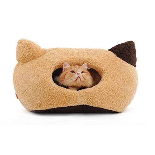 YBYB Hundebett, Haustierbett, kreatives Katzenohrenbett, Haustierbett für Haustiere, Katzenhöhle, abnehmbares Kissen, wasserdichtes Katzen-Hundebett, schönstes Haustierhaus, Geschenk, Haustierhaus von SHQ