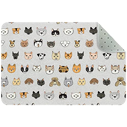 Katzen und Hunde Tiermuster Innentürmatte für den Hauseingang Fußmatten für die Hausdekoration Innen Außen Eingangsteppiche Innen Willkommensmatte Katzen und Hunde Tiermuster Innentürmatte für den Hauseingang Fußmatten für die Hausdekoration Innen Außen Eingangsteppiche Innen Willkommensmatte von SHUAIGUO