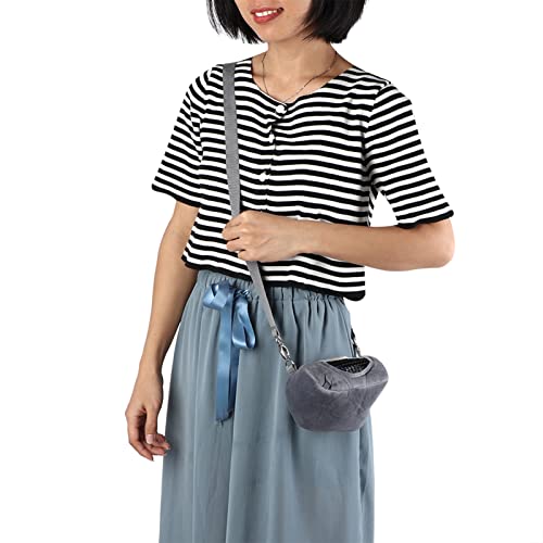 SHUAIGUO Graue Flanellelette Tragbarer Atmungsaktiver Hamster -Träger -Tasche für Kleine Haustiere, Meerschweinchen, Eichhörnchen, Chinchilla Robust, Komfortabel, Wiederverwendbar (#1) von SHUAIGUO