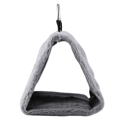 SHUAIGUO Vogelbett, Weiche Plüsch-Hängematte, Hängendes Käfigzelt, Bequemes Warmes Bett-Haustierspielzeug mit Einfachem Hängedesign, Ideal, um Vögel Im Winter von der Kälte SHUAIGUO Vogelbett, Weiche Plüsch-Hängematte, Hängendes Käfigzelt, Bequemes Warmes Bett-Haustierspielzeug mit Einfachem Hängedesign, Ideal, um Vögel Im Winter von der Kälte von SHUAIGUO