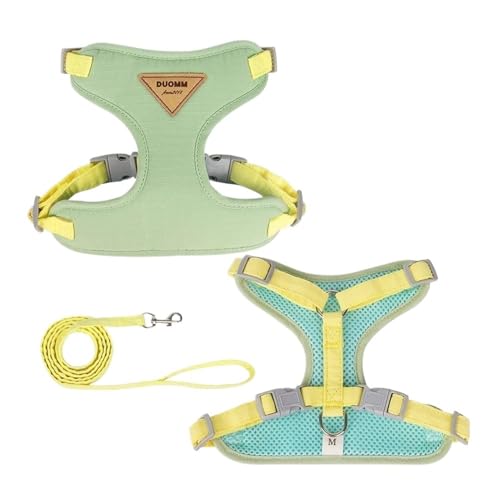 DCNIYT Katzengeschirr-Set, verstellbares Welpengeschirr, Weste, ausbruchsicher, Brustgurt, Chihuahua, Mops, Outdoor, Spazierengehen, Leine, Größe S 3,5–6,5 kg DCNIYT Katzengeschirr-Set, verstellbares Welpengeschirr, Weste, ausbruchsicher, Brustgurt, Chihuahua, Mops, Outdoor, Spazierengehen, Leine, Größe S 3,5–6,5 kg von SHUIXIAYUE