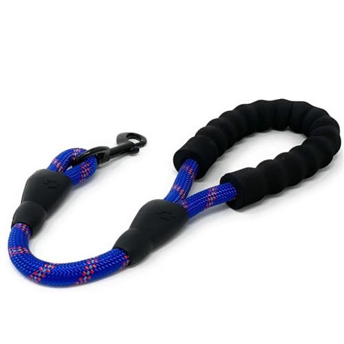 Hundeleine, kurze Leine für große Hunde, reflektierend, bequemer Griff, Haustierkette, Haustierzubehör, Blau Hundeleine, kurze Leine für große Hunde, reflektierend, bequemer Griff, Haustierkette, Haustierzubehör, Blau von SHUIXIAYUE