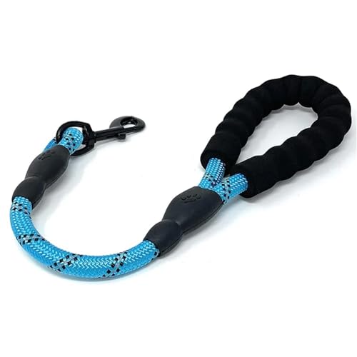 Hundeleine, kurze Leine für große Hunde, reflektierend, bequemer Griff, Haustierkette, Haustierzubehör, Himmelblau Hundeleine, kurze Leine für große Hunde, reflektierend, bequemer Griff, Haustierkette, Haustierzubehör, Himmelblau von SHUIXIAYUE