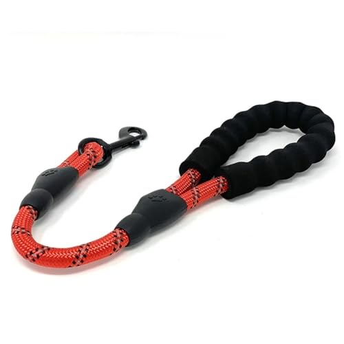 Hundeleine, kurze Leine für große Hunde, reflektierend, bequemer Griff, Haustierkette, Haustierzubehör, Rot Hundeleine, kurze Leine für große Hunde, reflektierend, bequemer Griff, Haustierkette, Haustierzubehör, Rot von SHUIXIAYUE