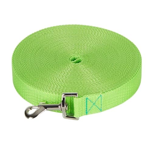 Langes Abschleppseil, Nylon, 6 Farben, 1,5 m, 1,8 m, 4,5 m, 6 m, 10 m, Haustier-Trainingsleine, Katzen, Hunde, Halsband, Leine (Grasgrün, 4,5 m) von SHUIXIAYUE