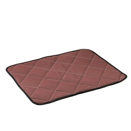 SHUIXIAYUE Haustier-Schlafmatte, wasserdicht, robust, bissfest, Uriniermatte (2 x Kaffee, Größe M, 50 x 40 cm) von SHUIXIAYUE