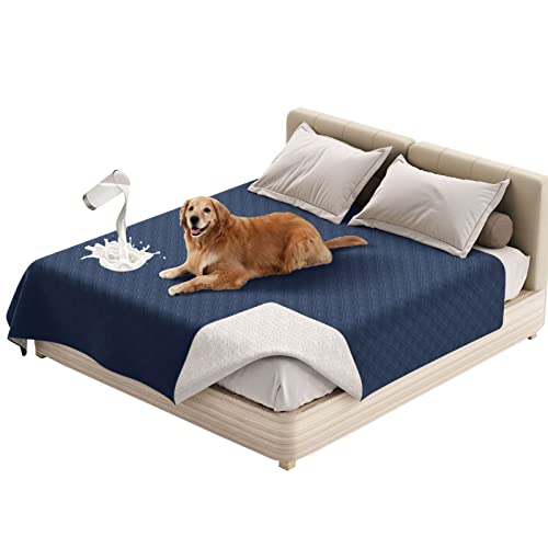 SHUOJIA Waterproof Blanket Dog Bed Cover Non Slip Large Sofa Cover Incontinence Mattress Protectors for Car Pets Dog Cat (30x50in,Blue) von SHUOJIA