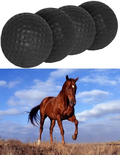 SHUYUE Ohrstöpsel für Pferde, Schaumstoff-Ohrstöpsel, Balltack und Zubehör, Klassische Pferde-Ohrstöpsel (schwarz) von SHUYUE