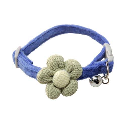 Hundehalsband mit Blumenglocke, niedliches Styling, tägliches Halsband, Zubehör, Halsband X7S3 Blume von SHYKNYU