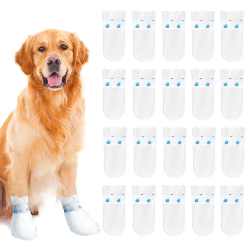 20 Hundestiefel für verletzte Pfoten, Hundebandagen für Pfoten, wasserdichte Hundeschuhe für verletzte Pfoten mit selbstklebenden Bandagen, Fußschutz, Bandagen, Abdeckung für drinnen und draußen 20 Hundestiefel für verletzte Pfoten, Hundebandagen für Pfoten, wasserdichte Hundeschuhe für verletzte Pfoten mit selbstklebenden Bandagen, Fußschutz, Bandagen, Abdeckung für drinnen und draußen von SHYSBV