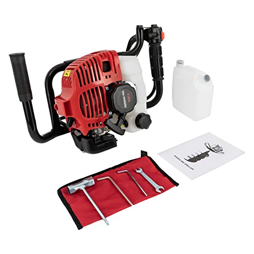 SHZICMY 52cc Benzin Motor Post Hole Digger 2-Takt gasbetriebener Erdbohrer Erdbohrgerät Erdlochbohrer Set SHZICMY 52cc Benzin Motor Post Hole Digger 2-Takt gasbetriebener Erdbohrer Erdbohrgerät Erdlochbohrer Set von SHZICMY