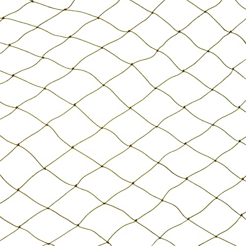 Katzenschutznetz für Balkon oder Fenster mit Montageelementen (4x3m, beige) von SIATEX