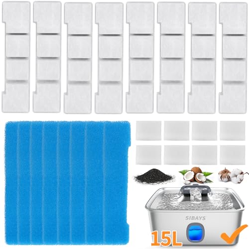 SIBAYS 8 x Wasserbrunnenfilter für Hunde von SIBAYS