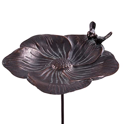 SIDCO Gartenstecker Vogeltränke stehend Vogelbad Metall Wasserschale Gartenstab Blume SIDCO Gartenstecker Vogeltränke stehend Vogelbad Metall Wasserschale Gartenstab Blume von SIDCO