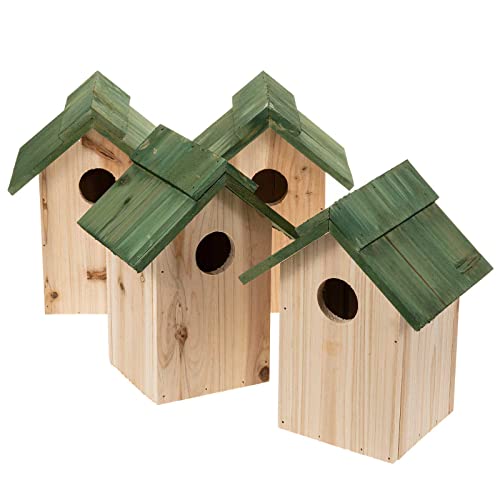 SIDCO Vogelhaus Nistkasten 4 x Häuschen Nisthöhle Nisthaus Nisthilfe Holz Meisenhaus SIDCO Vogelhaus Nistkasten 4 x Häuschen Nisthöhle Nisthaus Nisthilfe Holz Meisenhaus von SIDCO