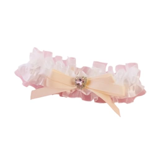Luxuriöses Haustierhalsband aus Spitze und Strass mit herzförmigem Charm, niedliches Blumen-Design, verstellbar, für Katzen und kleine Hunde (grau) von SIDIFU