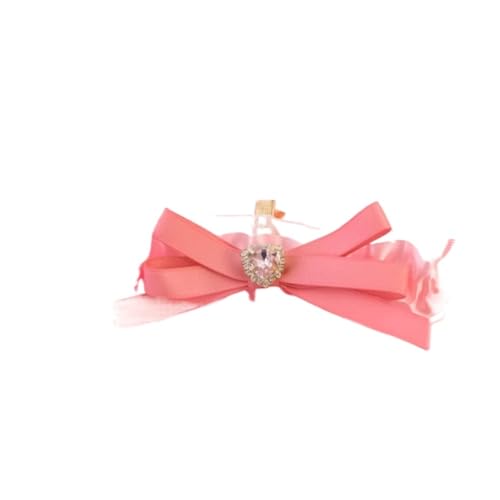 Luxuriöses Haustierhalsband aus Spitze und Strass mit herzförmigem Charm, niedliches Blumen-Design, verstellbar, für Katzen und kleine Hunde (grün) von SIDIFU