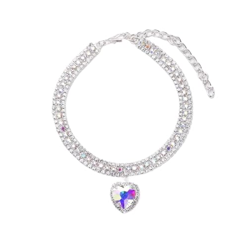 Luxuriöses Kristall-Katzenhalsband, Liebesanhänger, Halskette, Haustierhalsband, verstellbar, für kleine Hunde, Katzen, Ring, Strass-Halsband, Haustierzubehör (Toffee-Stuhl 2, L-Halsumfang: 30–39 cm) Luxuriöses Kristall-Katzenhalsband, Liebesanhänger, Halskette, Haustierhalsband, verstellbar, für kleine Hunde, Katzen, Ring, Strass-Halsband, Haustierzubehör (Toffee-Stuhl 2, L-Halsumfang: 30–39 cm) von SIDIFU