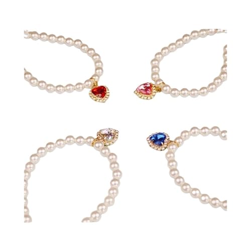 Niedliches modisches Haustierzubehör, Katzenzubehör, Halskette, Perlenkristall, Haustierhalsband, Perlen, massiver Kristallanhänger, Haustierprodukte, Weiß, M, 25 x 5 cm Niedliches modisches Haustierzubehör, Katzenzubehör, Halskette, Perlenkristall, Haustierhalsband, Perlen, massiver Kristallanhänger, Haustierprodukte, Weiß, M, 25 x 5 cm von SIDIFU
