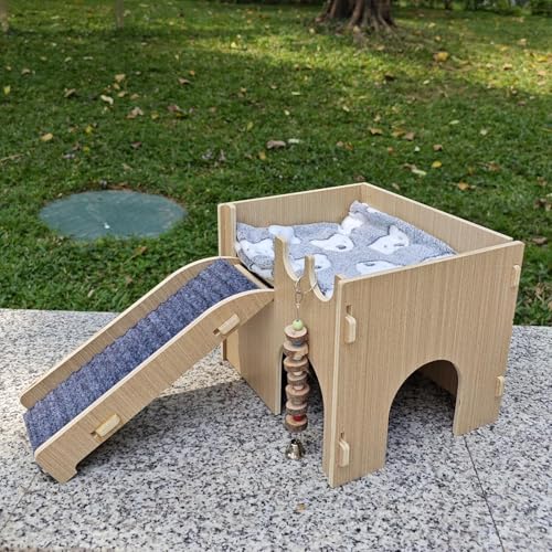 SIDUISDH Meerschweinchen Haus mit Treppe Und Matten, Abnehmbares Hamster KäFig Zubehoer SIDUISDH Meerschweinchen Haus mit Treppe Und Matten, Abnehmbares Hamster KäFig Zubehoer von SIDUISDH