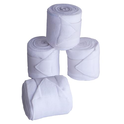 SIE EQUESTRIAN Pferdebeinbandage/Pferdebeinbandage (4er Set) Rot, Blau, Marineblau, Schwarz, Rosa und Weiß (Weiß) von SIE EQUESTRIAN