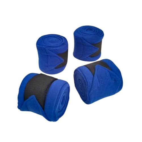 SIE EQUESTRIAN Pferdebeinbandage/Pferdebeinbandage (4er-Set) Rot, Blau, Marineblau und Schwarz (Blau) von SIE EQUESTRIAN