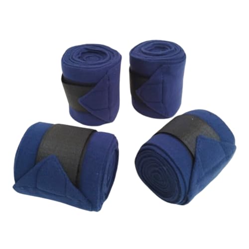 SIE EQUESTRIAN Pferdebeinbandage/Pferdebeinbandage (4er-Set) Rot, Blau, Marineblau und Schwarz (Marineblau) von SIE EQUESTRIAN