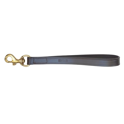 SIE Equestrian Kurze Hundeleine aus Leder, 30,5 cm (Havana) von SIE EQUESTRIAN