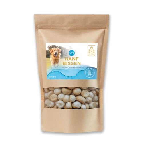 SIGASIGA Vet Hanfbissen Leckerlies für Hunde Vitalität Wohlbefinden 100g von SIGA SIGA