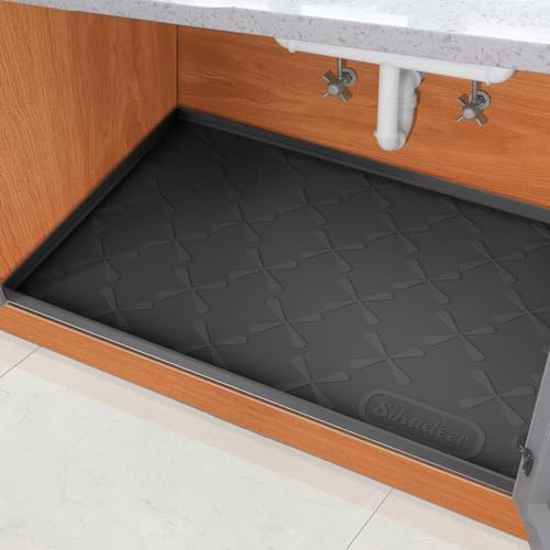 SIKADEER 86,4 x 55,9 cm Unterbeckenmatte, wasserdicht, Silikonmatte, Küchenschubladenregal und Schrankeinlage, Spülbeckenschutz für Küchen-Organizer und Aufbewahrung, Kofferraumschale SIKADEER 86,4 x 55,9 cm Unterbeckenmatte, wasserdicht, Silikonmatte, Küchenschubladenregal und Schrankeinlage, Spülbeckenschutz für Küchen-Organizer und Aufbewahrung, Kofferraumschale von SIKADEER