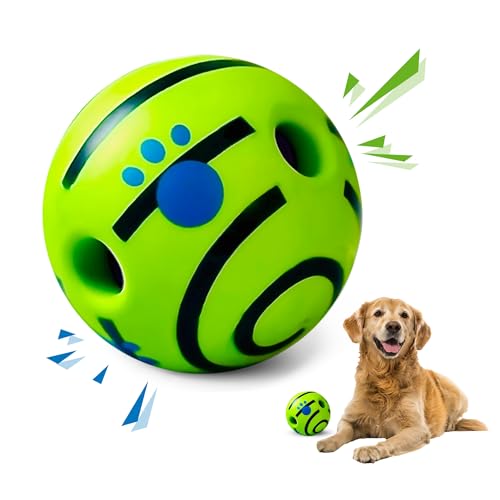 SIKARAAM Durable Wackelball für kleine und mittelgroße Rassen, quietschend, unzerstörbar, 12 cm von SIKARAAM