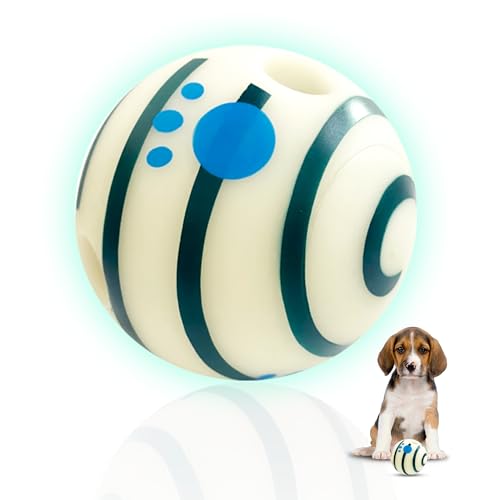 SIKARAAM Wackelball für Hunde, leuchtet im Dunkeln, interaktiver Hundeball, lustige Geräusche, quietschender Hundespielzeug, Ball zur Linderung, Angst, Zähneknirschen, Geschenk für Hunde – 8,9 cm SIKARAAM Wackelball für Hunde, leuchtet im Dunkeln, interaktiver Hundeball, lustige Geräusche, quietschender Hundespielzeug, Ball zur Linderung, Angst, Zähneknirschen, Geschenk für Hunde – 8,9 cm von SIKARAAM