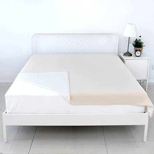 SILLY LEGACY wasserdichte wendbare Schutzdecke oder Liner für Bett oder Couch, für Hunde und Katzen (Doppel, 208 x 208 cm) von SILLY LEGACY
