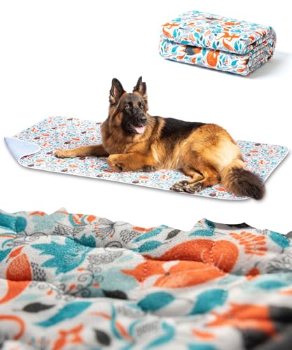 SILVERWOOF Luxus Waschbare Pee Pad für Hunde - 2 x Saugfähiger & rutschfest - Wiederverwendbare und wasserdichte Welpenunterlage - Hundematte Auto & Inkontienzunterlage mit Geruchskontrolle 90x160cm SILVERWOOF Luxus Waschbare Pee Pad für Hunde - 2 x Saugfähiger & rutschfest - Wiederverwendbare und wasserdichte Welpenunterlage - Hundematte Auto & Inkontienzunterlage mit Geruchskontrolle 90x160cm von SILVERWOOF