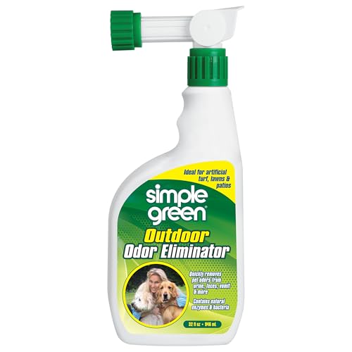 Outdoor-Geruchsbeseitiger für Haustiere, Hunde, ideal für Kunstrasen und Terrasse (907.2 g Schlauchendsprüher) von Simple Green