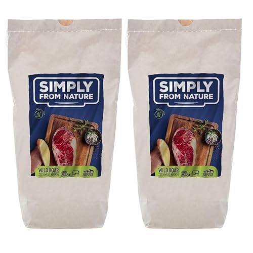 SIMPLY FROM NATURE Oven Baked Food with wild Boar/Wildschwein 2 x 1,2 kg von SIMPLY FROM NATURE