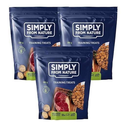SIMPLY FROM NATURE Training Treats with wild Boar/mit Wildschwein 3 x 300g von SIMPLY FROM NATURE