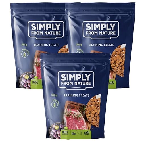 SIMPLY FROM NATURE Trainingssnacks Rindfleisch und Pflaume 3 x 300 g von SIMPLY FROM NATURE