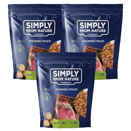 SIMPLY FROM NATURE Treats with Beef Trainingsleckerli mit Rindfleisch 3 x 300g von SIMPLY FROM NATURE