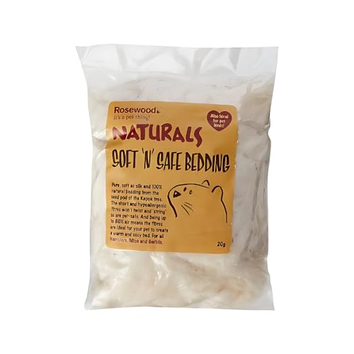 SIPW - 100 % weiche natürliche Kapok-Wolle für Hamster, Meerschweinchen, Rennmäuse, Mäuse, Ratten (Kapok-Wolle) von SIPW