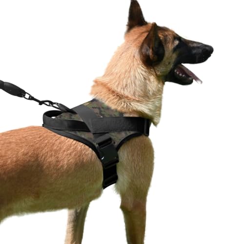 Hundegeschirr, verstellbar, Anti-Zug, reflektierend, wasserdicht, Geschirr mit Griff, Kontrolle, atmungsaktiv, weich, große Weste für Hunde, für Spaziergänge, Jagd, Walking Hundegeschirr, verstellbar, Anti-Zug, reflektierend, wasserdicht, Geschirr mit Griff, Kontrolle, atmungsaktiv, weich, große Weste für Hunde, für Spaziergänge, Jagd, Walking von SIQITECH