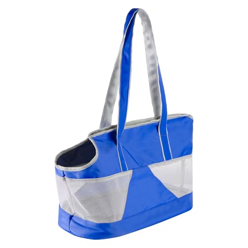Hundetasche Mesh Atmungsaktive Haustiertragetasche Katzen Hunde Umhängetasche Verstellbar Hundetragetasche mit Seilschnalle Katzentasche Tragbar Katzentragetasche für Outdoor Einkaufen Reisen von SIQITECH