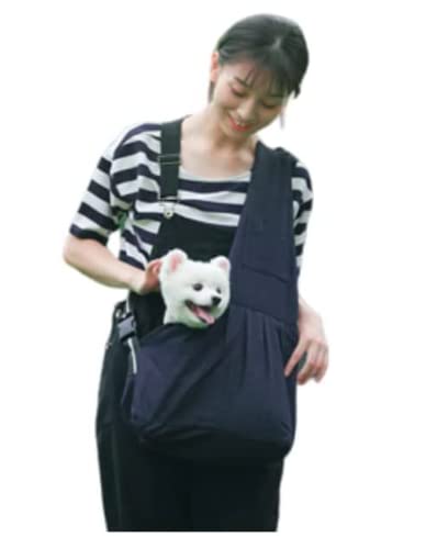 SIQITECH Hundetragetasche Welpen Katze Umhängetasche Oxford Tragetasche Verstellbar Haustier Fronttasche Atmungsaktiv Hundetasche Outdoor Reise Transporttasche Schultertasche für Hund bis 5kg von SIQITECH