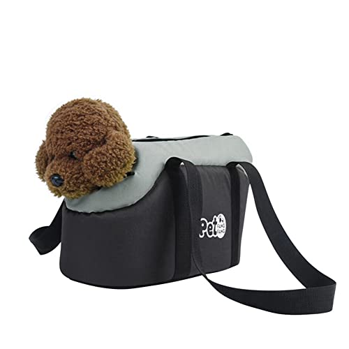 Hundetransporttasche Winter Große Kapazität Tragetasche kleiner Hund Katze Hundetasche Haustier Faltbar Transporttasche Atmungsaktiv Verstellbar Hundetragebeutel für Haustiere innerhalb von 5kg von SIQITECH