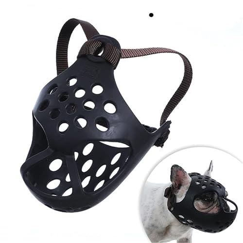 SIQITECH Maulkorb für Hunde, atmungsaktiv, Maulkorb für Hunde, mit kurzem Schnauze, mit verstellbarem Gurt, Maulkorb für Hunde, Kunststoff, Maulkorb Französische Bulldogge, verhindert Bellen SIQITECH Maulkorb für Hunde, atmungsaktiv, Maulkorb für Hunde, mit kurzem Schnauze, mit verstellbarem Gurt, Maulkorb für Hunde, Kunststoff, Maulkorb Französische Bulldogge, verhindert Bellen von SIQITECH