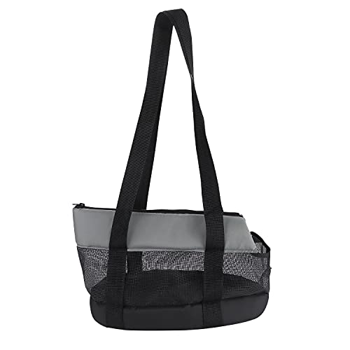 SIQITECH Hundetragetasche Mesh Atmungsaktiv Hundetasche Faltbar Umhängetasche Katzentransportbox Leicht Hundebox Abnehmbar Matte Katzentasche Tragbar Hundetasche für Outdoor Reisen Wandern von SIQITECH