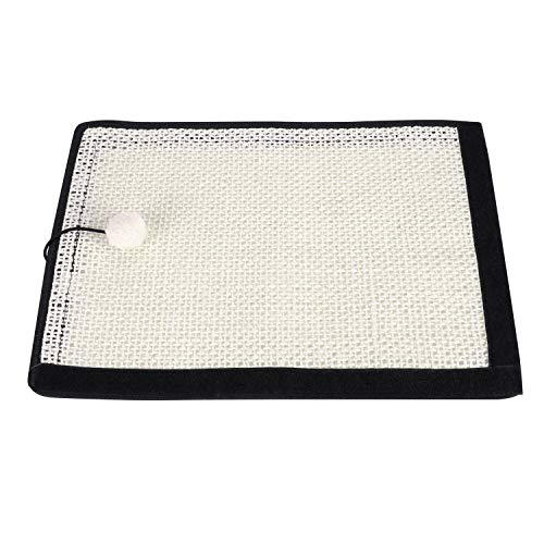 SIQITECH Kratzmatte Katze Cat Scratcher Möbelschutz Kratzteppich Sisal rutschfest Sisalteppich Schützen Sofa Kratzbrett Katzenmöbel Natürlich Kratzmatte Boden für Katzen von SIQITECH